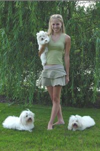 Brie and dogs Father's Day 2004